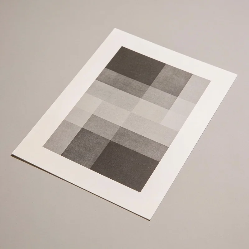 Charcoal Interval Art Print — Standard border