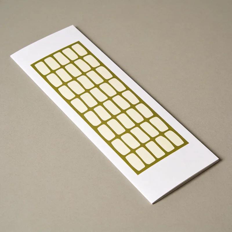 Moss Grid Art Print shown in Standard border