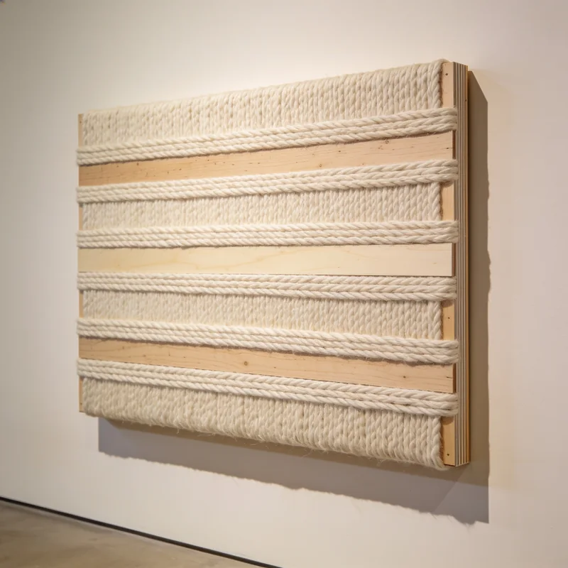 Woven Texture Wall Panel shown in Natural